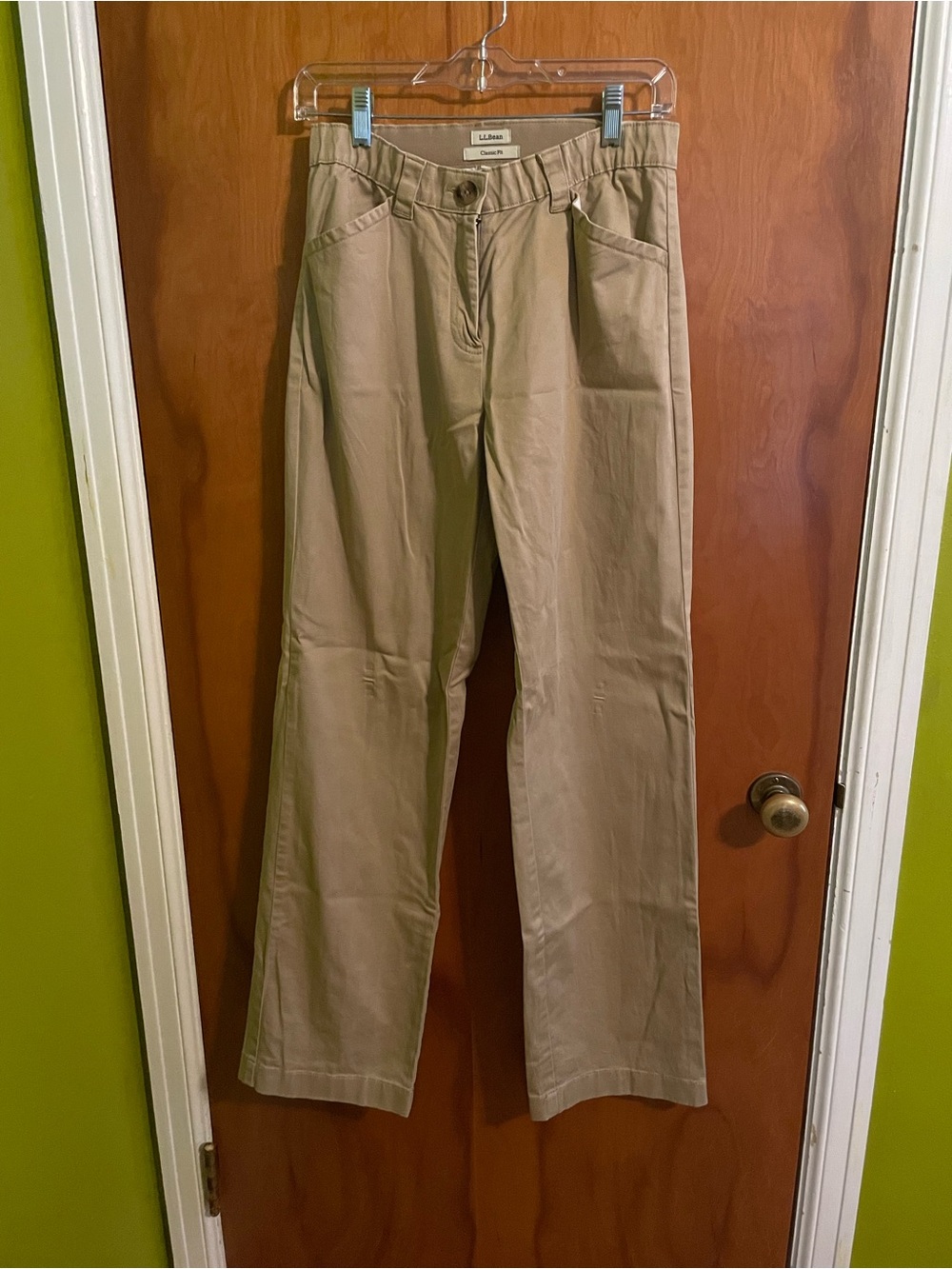 L.L.Bean Classic Fit Straight-Leg Khaki Pants